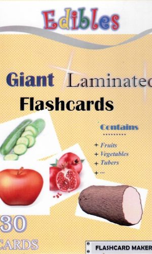 Giant Laminated Flashcards: Edibles (30 cards)